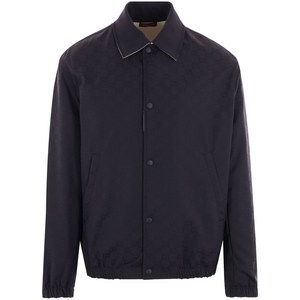 구찌 리버서블 집업 재킷, 블루계열+베이지계열, Italy 46(KR 100)