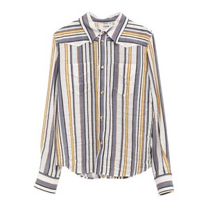셀린느 스트라이프 포켓 셔츠, 화이트계열+블루계열, IT 36(KR 22)