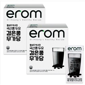 이롬황성주 검은콩무가당두유190ml, 190ml, 32개