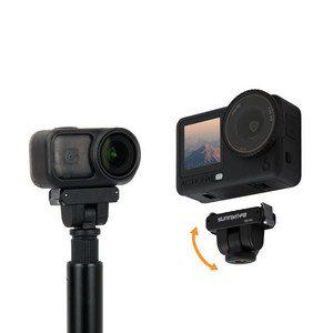 써니라이프 DJI 오즈모 나노/액션6 마그네틱 1/4인치 인터페이스 듀얼 방향 180도 회전 퀵 릴리즈 마운트 액션카메라 어댑터 악세사리