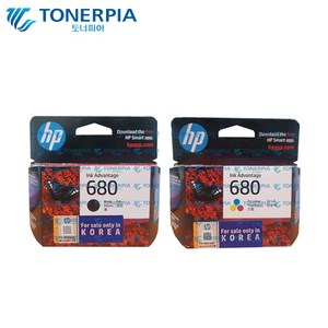 HP 정품잉크 NO.680 HP3635 HP3835 HP4535 HP4675, 03_검정컬러세트, 1개