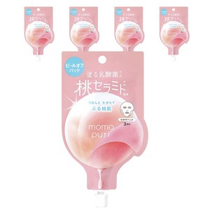모모푸리 바르는 유산균과 복숭아 세라마이드 필오프 팩 20ml, 1개입, 5개