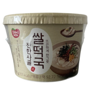 동원 진한사골 컵 쌀떡국, 151g, 6개