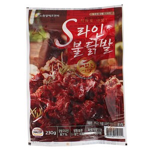 원앙에프엔비 S라인 무뼈불닭발 230gx2팩 (송이무뼈불닭발) 매운맛, 2개, 230g