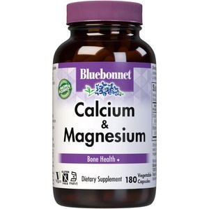 블루보넷 칼슘 플러스 마그네슘 180 베지캡슐 CALCIUM & MAGNESIUM, 180정, 1개