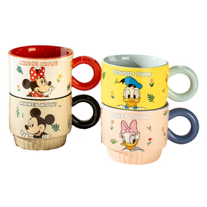 StarR 미키와 친구들 스태킹 머그컵 4개입 세트