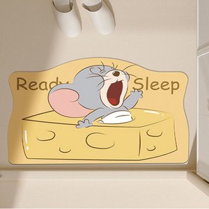 래딧 제리 규조토 주방용 욕실용 빨아쓰는 발매트 논슬립, 옐로우