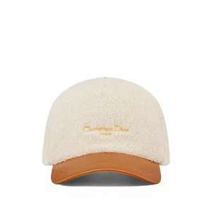 디올 텍스처 챙 캡 모자, cm 58, 베이지계열