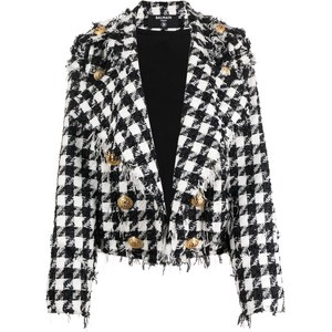 발망 발망 프린지 트위드 재킷