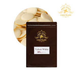 파베글라스 화이트 커버춰 리얼 초콜릿 40% Velvet White Couvetue Real Chocolate, 1kg, 1개