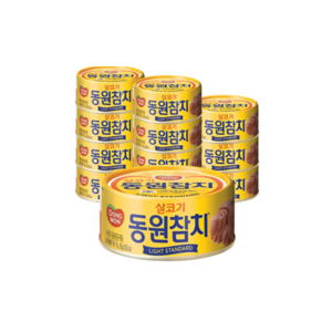 동원 라이트 스탠다드 참치, 50g, 8개