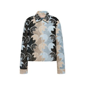 마르니 자수 브로드리 앙글레즈 셔츠, 블랙계열+블루계열, Italy 40(KR 55)