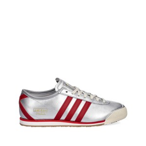 아디다스 이탈리아 70's 레이스업 스니커즈, US 7.5(KR 245), 실버계열+레드계열