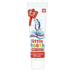 Aquafesh 아쿠아후레쉬 키즈 치약 리틀 티스 3-5세 Kids Toothpaste Little Teeth, 12개, 50ml