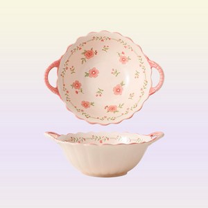 Tiger Pavilion 세라믹 플라워 원형 양수 대접