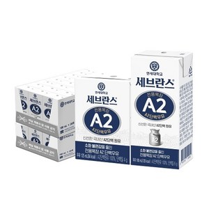 연세우유 [연세] 세브란스 전용목장 A2 단백우유 48팩(125ml 24팩+180ml 24팩), 48개, 125ml