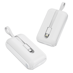 PYHO 휴대용충전기 20000mAh 보조배터리 일체형 멀티단자 22.5W고속충전, 화이트, A97-20000mAh