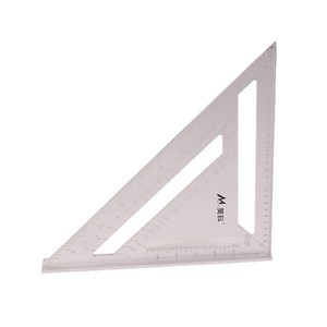 알루미늄 삼각자 12인치 30cm 눈금자 목공자 직각자, 1개