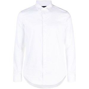 엠포리오아르마니 클래식 칼라 히든 버튼 셔츠