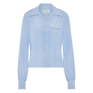 메종 마르지엘라 포켓 긴소매 셔츠, 블루계열, Italy 42(KR 66)