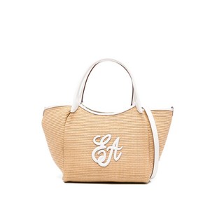 엠포리오아르마니 미디엄 우븐 디자인 토트 백