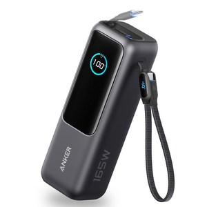 앤커 랩탑 파워뱅크25000mAh 165W 보조배터리 (C타입 케이블 일체형)