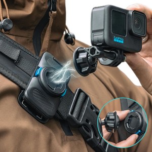 고프로 오즈모 액션 6 5 4 백팩 마운트 집게 악어 클립 스트랩 가방 마그네틱 볼헤드 타입 인스타360