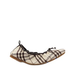 버버리 체크 발레리나 플랫 슈즈, Europe 36(KR 230), 베이지계열