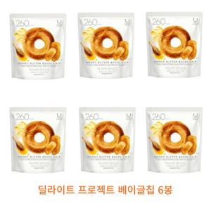 딜라이트 프로젝트 베이글 칩 4종  봉지 허니버터, 6개, 60g