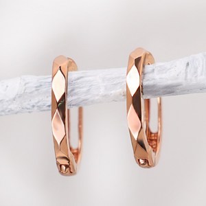 주리에떼 14K 18K 여성 데일리 루벤 다이아 컷팅 원터치 링 귀걸이