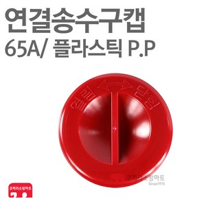 연결송수구캡 65A 송수구 마개 플라스틱 소방용캡, 1개