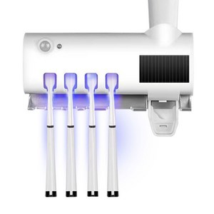 Garrl 무선UV등 자동감지 빛충전 칫솔치약걸이 다용도 칫솔 케이스 치약 짜기 칫솔 면도기 수납기