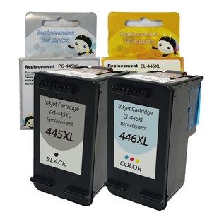캐논잉크 PG-445 CL-446XL 호환 4배 대용량 검정+컬러 1세트 MG2540 TR4540 TR4640 TR4645