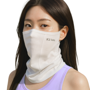 K2 세이프티 쿨핏 자외선차단 마스크, 화이트, 1개