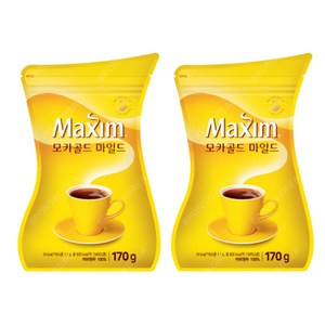 맥심 모카골드 마일드 커피믹스, 170g, 1개입, 2개