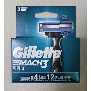질레트 정품 마하3 면도날, 4개입, 1개