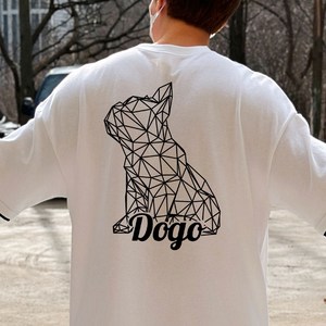 (레이어드) 스탠드 도고 불독 반팔티_빅사이즈 오버핏_미라클