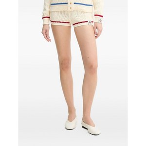 발리 스트라이프 디테일 오픈 니트 쇼츠, 베이지계열, IT 46(KR 77)