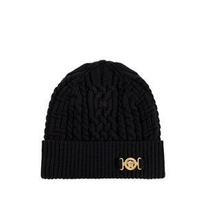 베르사체 메두사 헤드 모티프 케이블 니트 비니