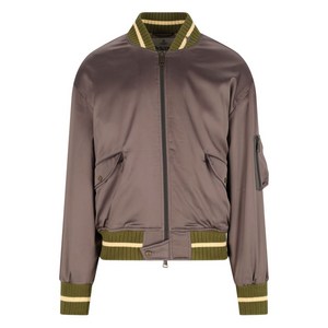 비비안웨스트우드 골지 트리밍 집업 봄버 재킷