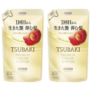 츠바키 프리미엄 볼륨 & 리페어 샴푸 리필용, 300ml, 2개