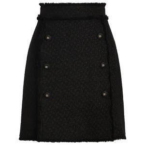 돌체앤가바나 DNA 트위드 미니 스커트, 블랙계열, Italy 40(KR 44)
