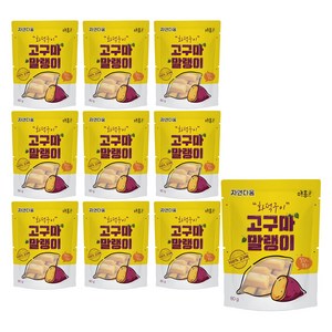 자연다움 화덕구이 고구마말랭이, 80g, 10개