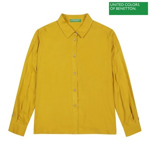 베네통 Button detail color blouse 2F 53B2DQ02O 29U