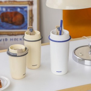 모슈 라떼 스트로우 텀블러 700ml, 색상:화이트, 단품