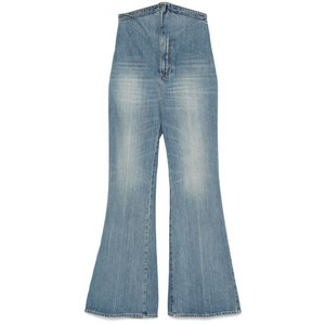 알렉산더맥퀸 폴드오버 웨이스트 진