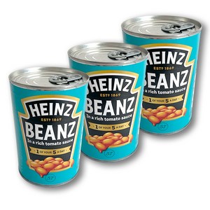 하인즈 베이크드 빈즈 토마토소스, 415g, 3개