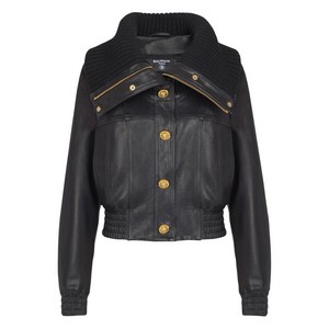 발망 니트 칼라 버튼 재킷, 블랙계열, France 38(KR 66)