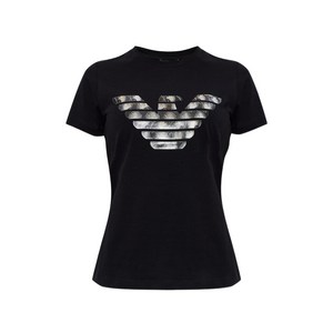 엠포리오아르마니 이글 로고 티셔츠, 블랙계열, Standard M(KR 66)