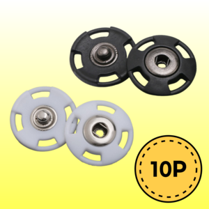 티노샵 스냅 똑딱이 단추 버튼 10개, 1세트, 화이트